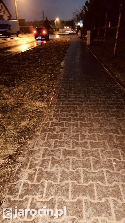 Gołoledź w Jarocinie