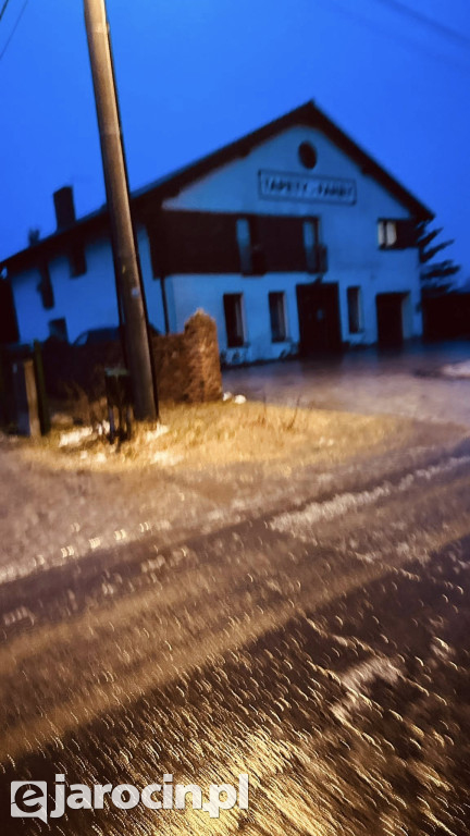 Gołoledź w Jarocinie