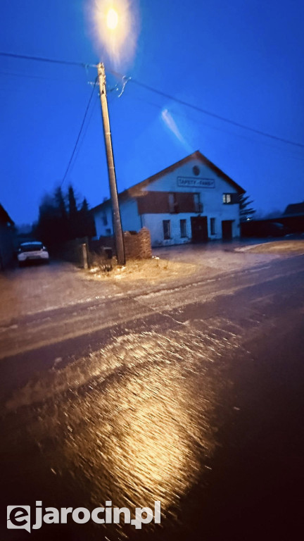 Gołoledź w Jarocinie