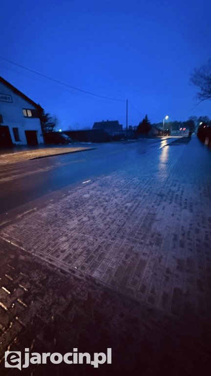 Gołoledź w Jarocinie