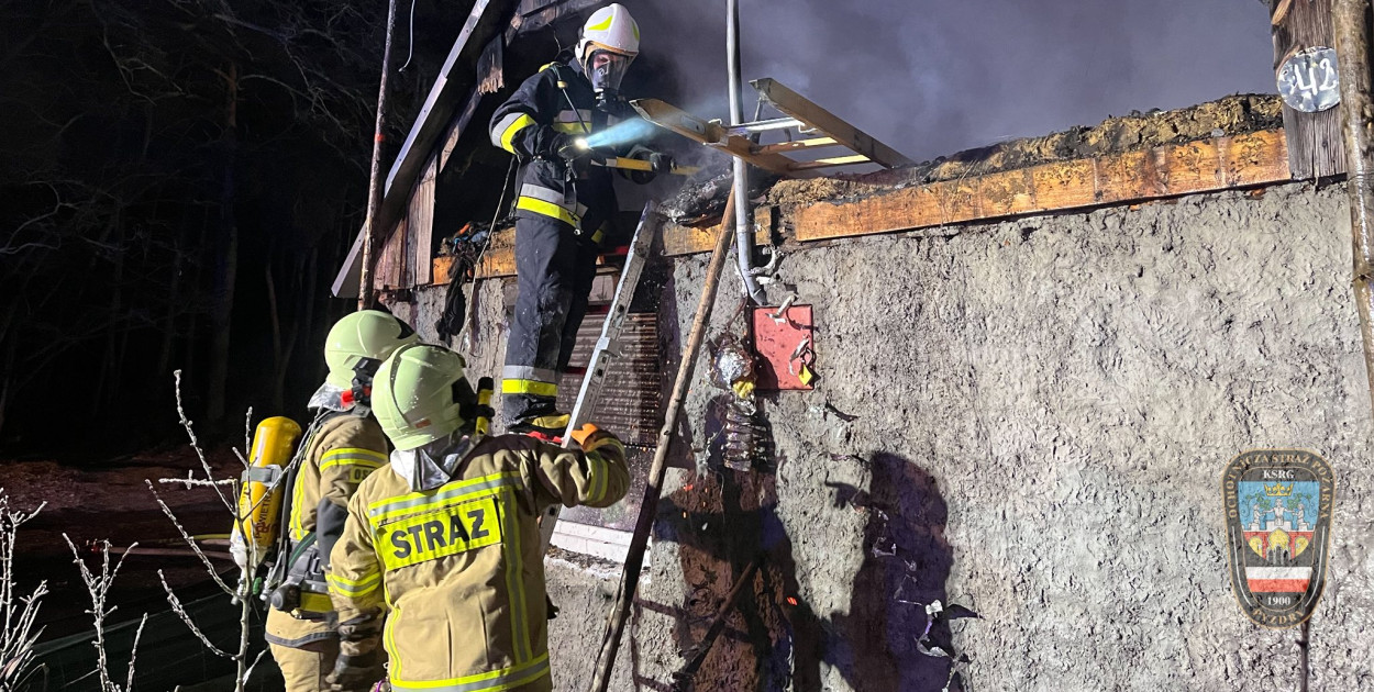 Pożar domu w Ciemierowie