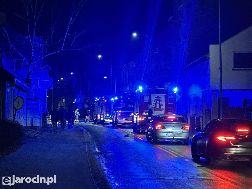 Pożar sadzy w przewodzie kominowym na ul. Św. Ducha w Jarocinie