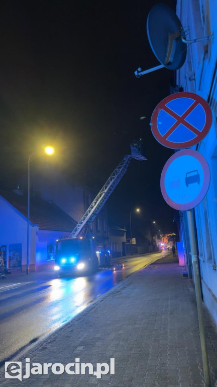 Pożar sadzy w przewodzie kominowym na ul. Św. Ducha w Jarocinie