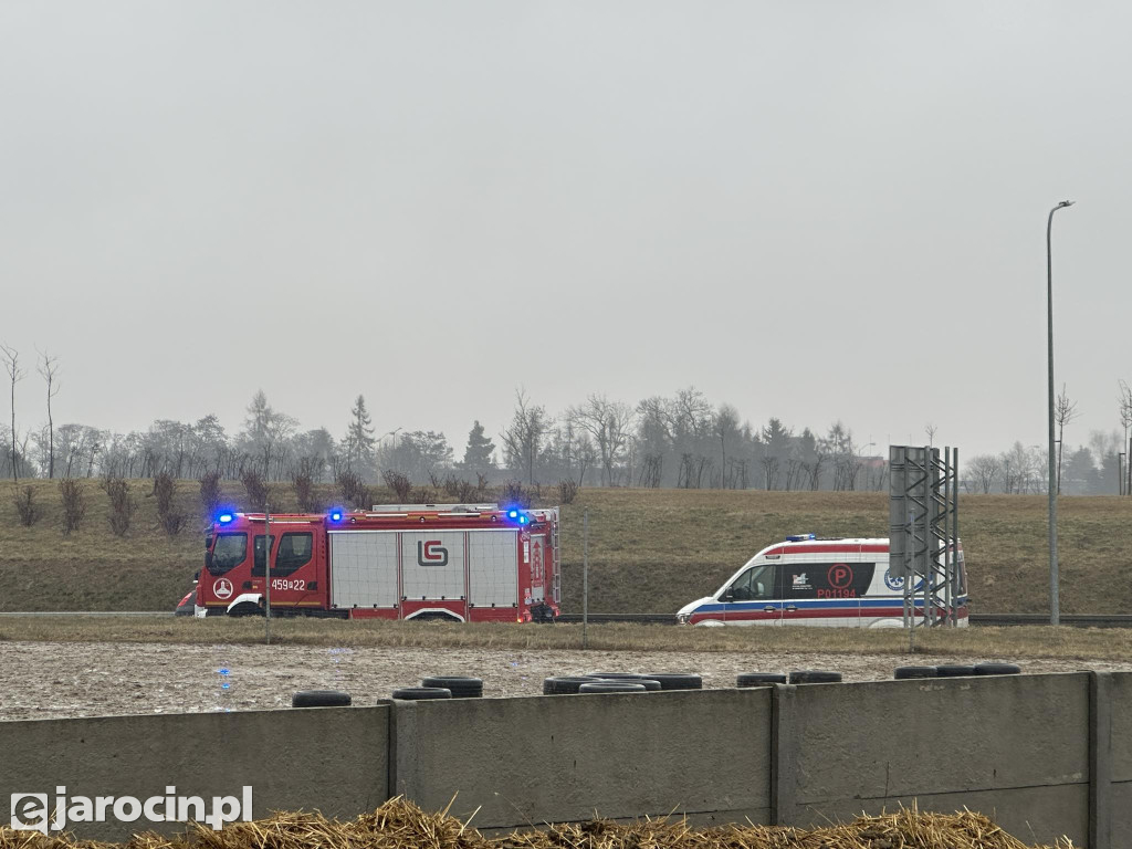 Wypadek na obwodnicy Jarocina