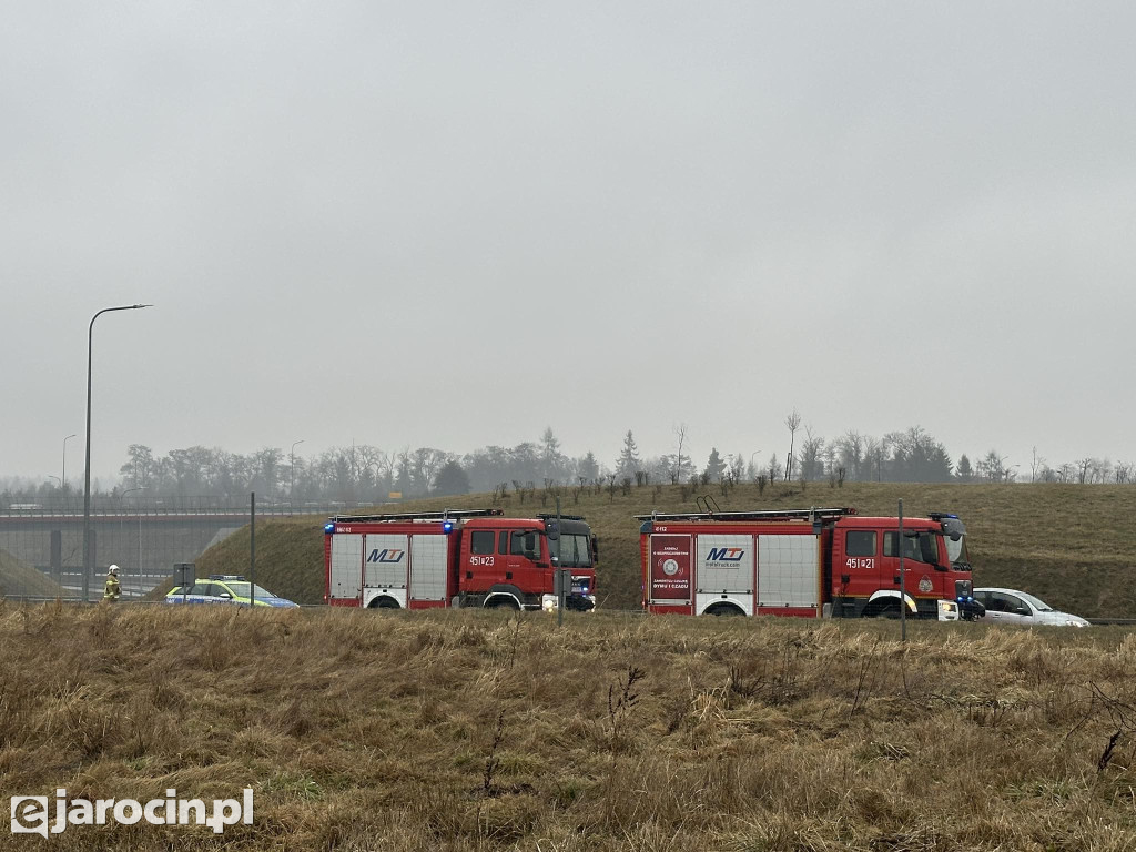 Wypadek na obwodnicy Jarocina