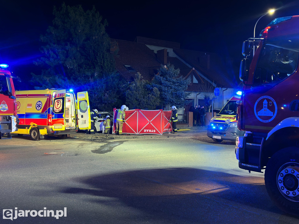 Wypadek na skrzyżowaniu Karwowskiego z Jarmarczną  w Jarocinie