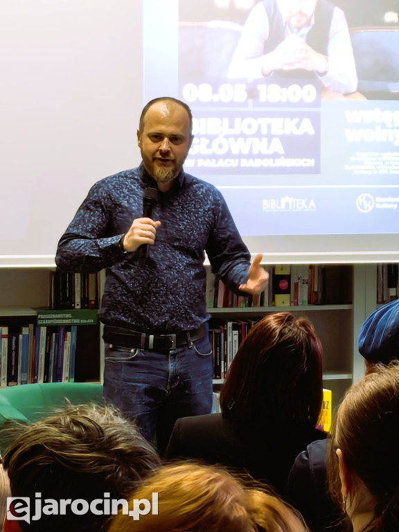 Wojciech Chmielarz spotkał się z czytelnikami w Jarocinie