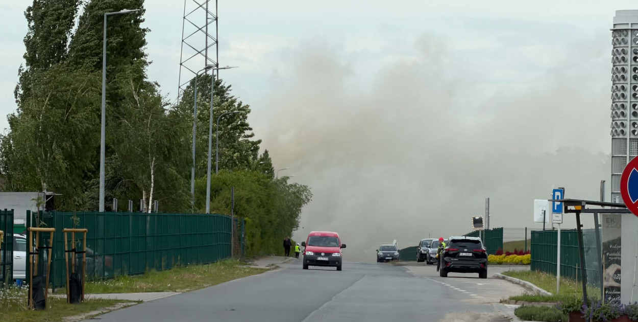 Pożar w Wielkopolskim Centrum Recyklingu