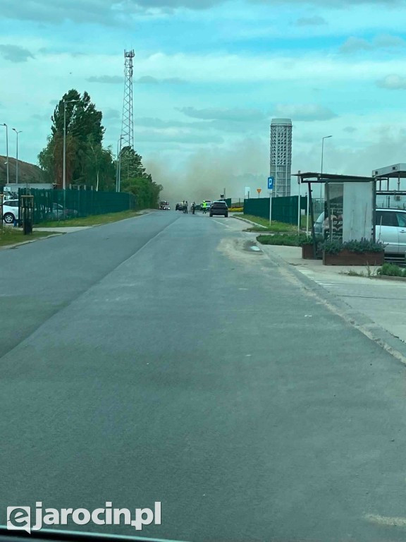 Pożar w Wielkopolskim Centrum Recyklingu