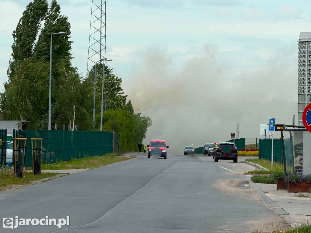Pożar w Wielkopolskim Centrum Recyklingu