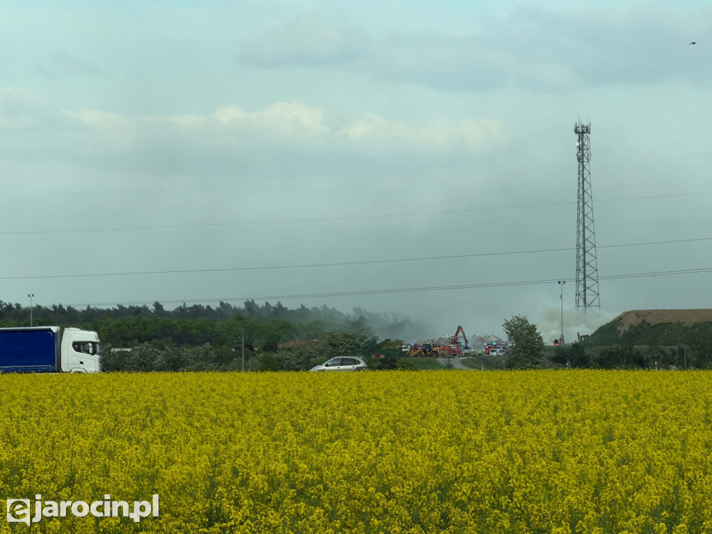 Pożar w Wielkopolskim Centrum Recyklingu