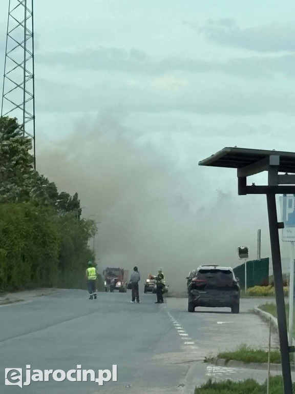 Pożar w Wielkopolskim Centrum Recyklingu