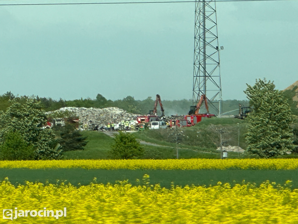 Pożar w Wielkopolskim Centrum Recyklingu