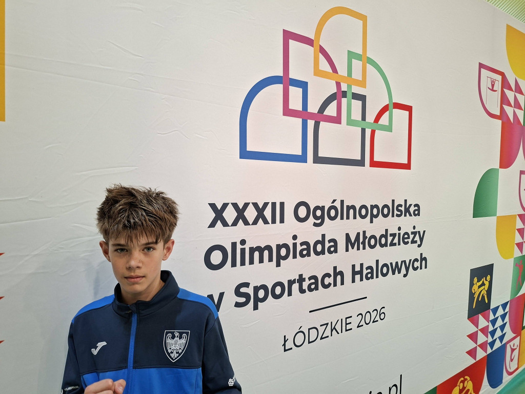 Mikołaj Kaczmarek na podium mistrzostw Polski juniorów młodszych