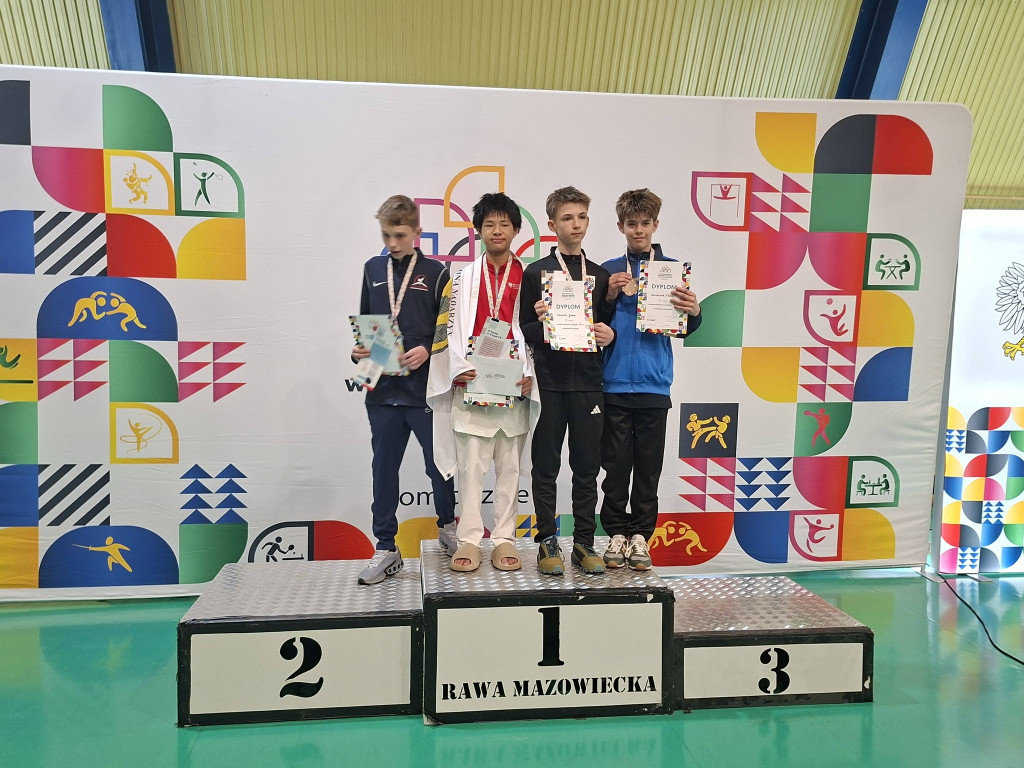 Mikołaj Kaczmarek na podium mistrzostw Polski juniorów młodszych