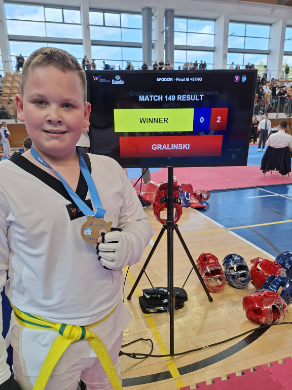 Mikołaj Kaczmarek na podium mistrzostw Polski juniorów młodszych