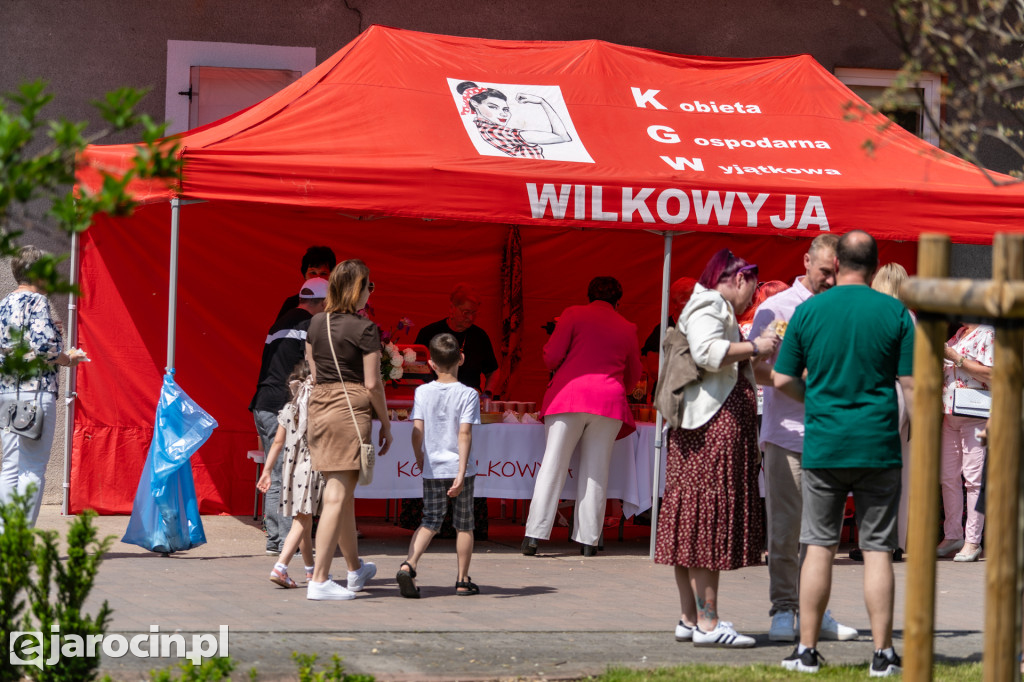 Spacer po ogrodzie plebańskim w Wilkowyi