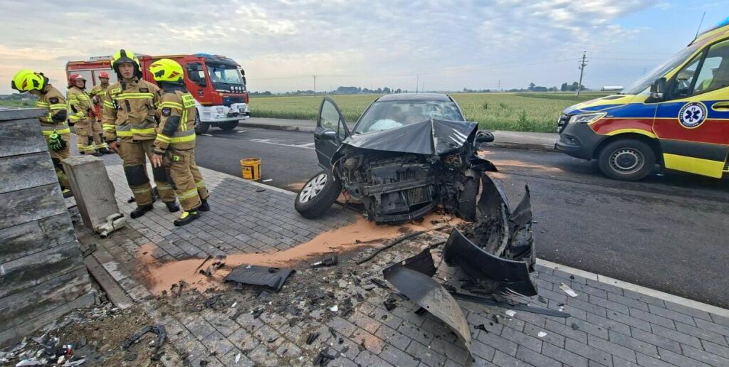 Groźny poranny wypadek w Galewie