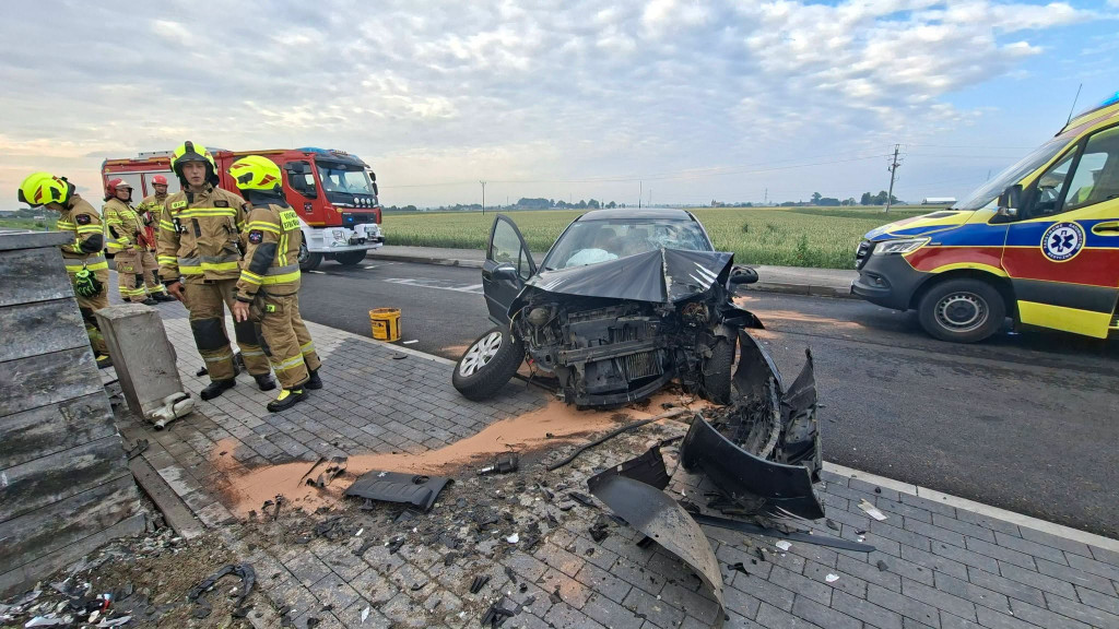 Groźny poranny wypadek w Galewie