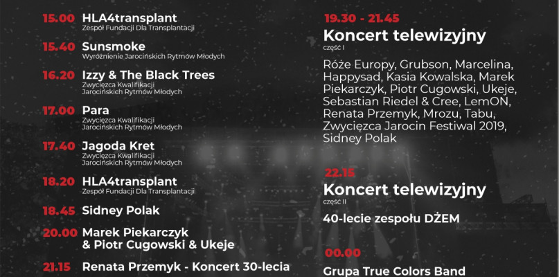 Materiały prasowe Jarocin Festiwal 2019