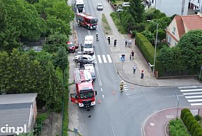 Wypadek na ul. Świętego Ducha w Jarocinie. Dwie osoby poszkodowane (ZDJĘCIA)-13836