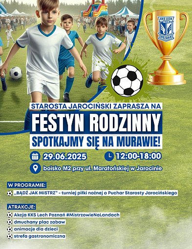 Młodzi piłkarze, Lech Poznań i moc atrakcji. Rodzinny festyn z powiatem-14120