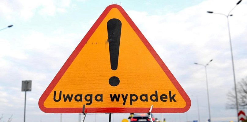 Wypadek na DK11 w Witaszycach. Motocyklista trafił do szpitala - 14192