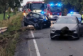 Kolizja czterech aut w Miąskowie. Ruch na DK11 przywrócono po kilku godzinach-15609