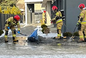 Pożar śmietnika w centrum Jarocina. Interweniowali strażacy (ZDJĘCIA)-16804