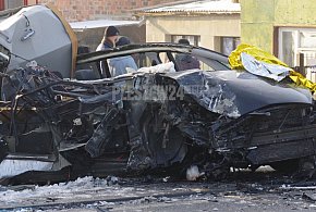Wypadek między Jarocinem a Pleszewem. Kierowca osobówki trafił do szpitala-16822