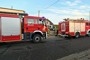 Pożar opału w podajniku. Akcja straży pożarnej w Łuszczanowie