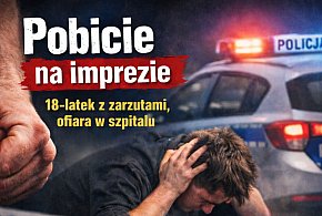 Uderzał, a potem kopał leżącego. Nocne pobicie zakończone zarzutami dla 18-latka