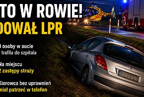Kierowca bez uprawnień wjechał do rowu. 18-latka trafiła do szpitala
