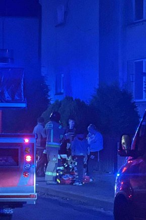 Strażacy walczyli z ogniem w Witaszycach.-2559