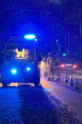 Upadek z hulajnogi na drodze między Goliną a Zakrzewem-2681