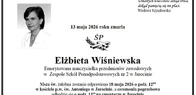 Nie żyje Elżbieta Wiśniewska. Wieloletnia nauczycielka z Jarocina miała 71 lat