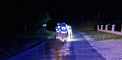 Nocna interwencja strażaków. Usuwali plamę oleju na drodze (ZDJĘCIA)