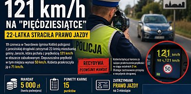 Piracka jazda zakończona wysokim mandatem. 22-latka z gminy Jarocin ukarana