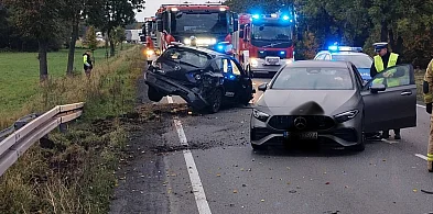 Kolizja czterech aut w Miąskowie. Ruch na DK11 przywrócono po kilku godzinach-15609