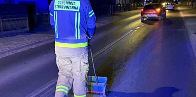 Nietypowa interwencja w Jarocinie. Olej rozlany na 8 kilometrach (ZDJĘCIA)