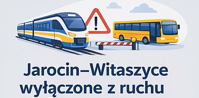 Pociąg tylko do Jarocina. Odcinek Jarocin–Witaszyce z komunikacją zastępczą