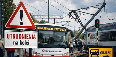 Awaria sieci trakcyjnej w Poznaniu. Problemy z pociągami do Jarocina i Środy Wlkp.