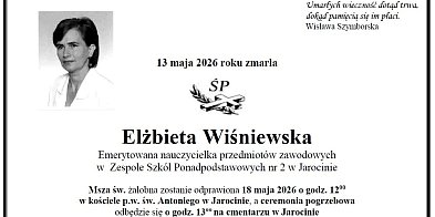 Nie żyje Elżbieta Wiśniewska. Wieloletnia nauczycielka z Jarocina miała 71 lat