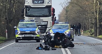 Tragiczny wypadek na DK11. Nie żyje 26-letni motocyklista (ZDJĘCIA)