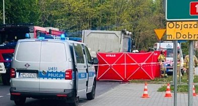 Dramat w Witaszyczkach. Ciężarówka potrąciła rowerzystkę (ZDJĘCIA)