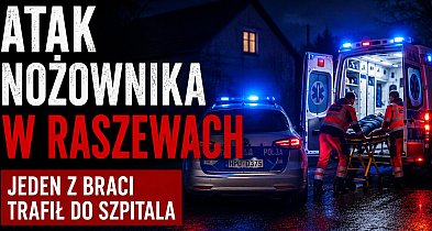 Atak nożownika w Raszewach. Jeden z braci trafił do szpitala