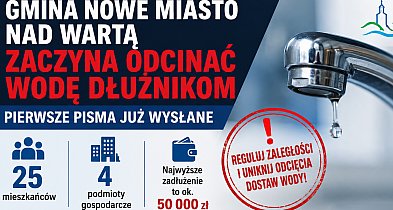 Gmina bierze się za dłużników. Możliwe odcięcia wody dla mieszkańców i firm
