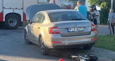 Zderzenie dwóch aut w Kotlinie. Jedna osoba trafiła do szpitala (ZDJĘCIA)