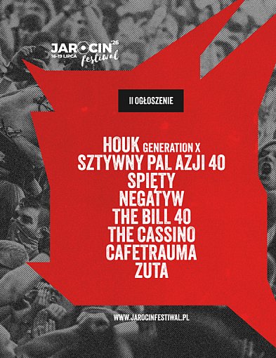 Mocne ogłoszenie. Houk, Negatyw i jubileusze legend na Jarocin Festiwal 2026