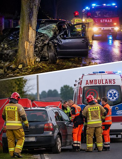 Najpierw kolizja, potem akcja medyczna. Pracowity poranek strażaków z Jarocina